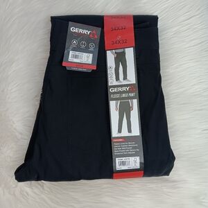 NWT Gerry Men's Fleece Lined Pants Black Size 34x32 (35x30 actual)